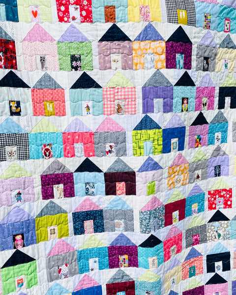 It Takes a Village throw quilt -