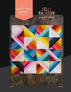 Jelly Rainbow quilt pattern