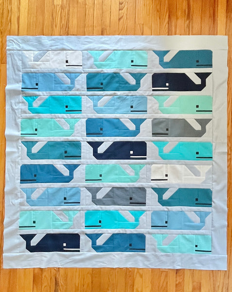 Preppy blues solid fat quarter bundle x 10