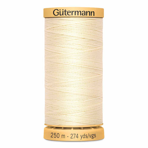 Gütermann 100% cotton thread - 250m Ivory