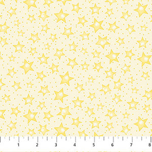 Starry on yellow by Patrick Lose Fabrics