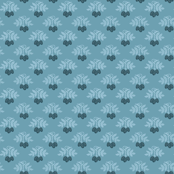 Bramble & Bloom - Berries on Blue