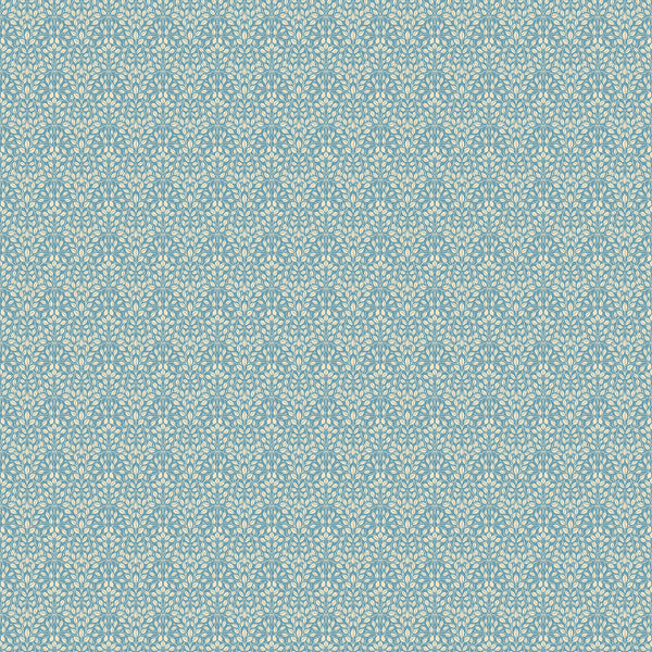 Bramble & Bloom - Leaves on Blue