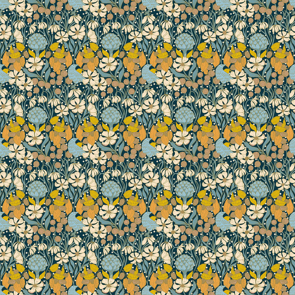 Bramble & Bloom - Bramble Bush on Navy