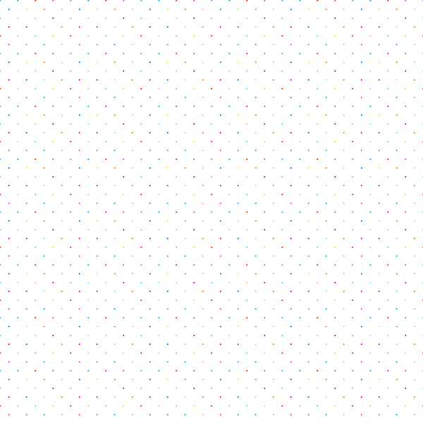 Dovetail by FIGO - ditsy dots on white