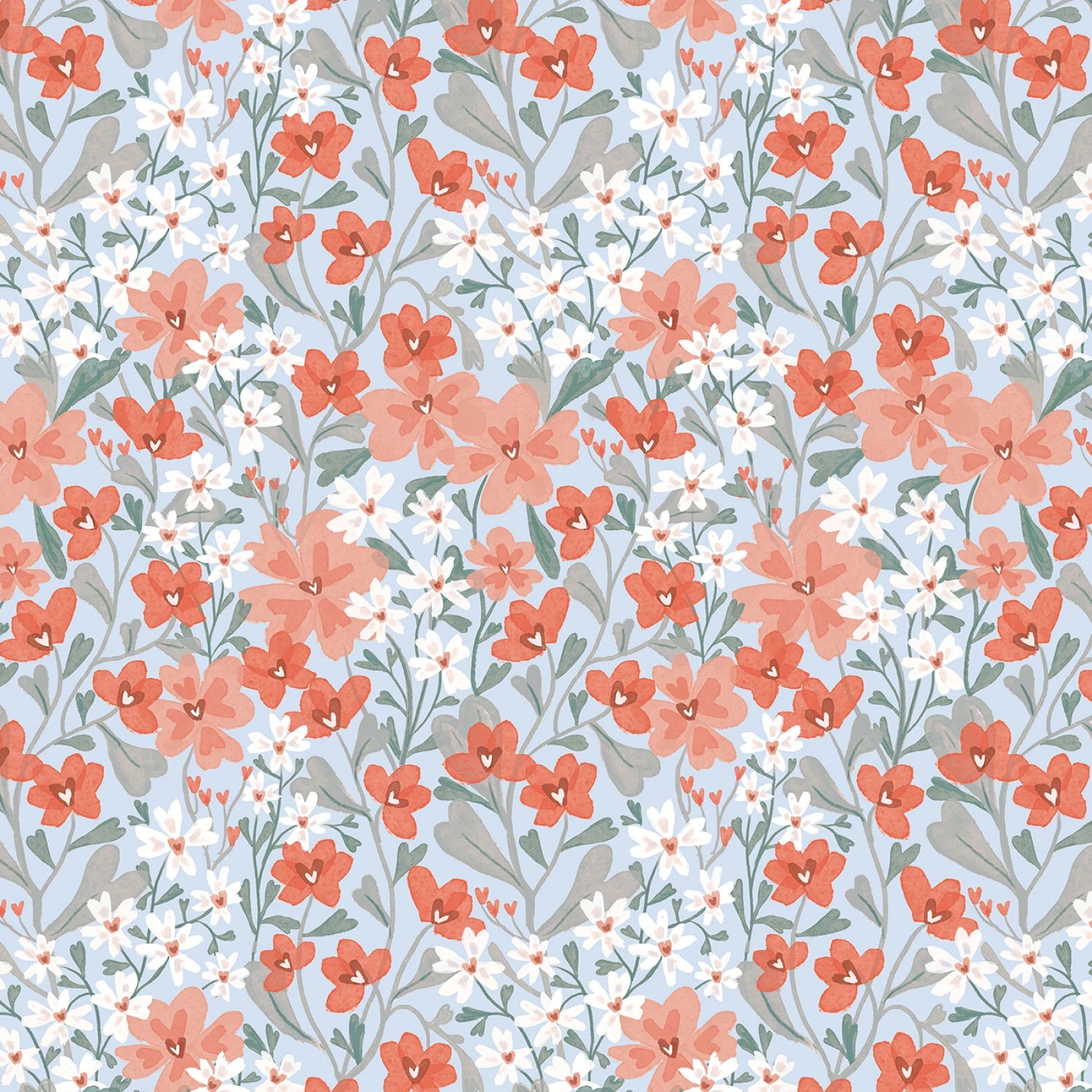 Floral Hearts - multi