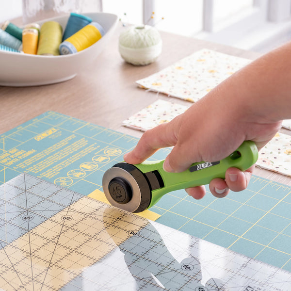 Olfa 45mm rotary cutter - lime
