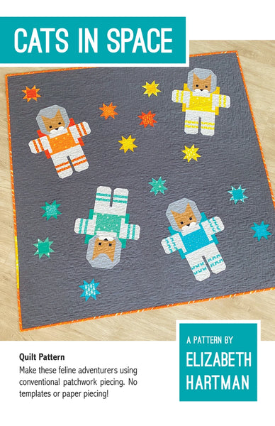 Cats in Space quilt pattern