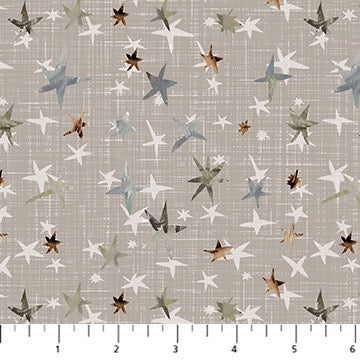 Winter Dreams - Stars on taupe