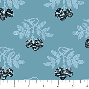 Bramble & Bloom - Berries on Blue