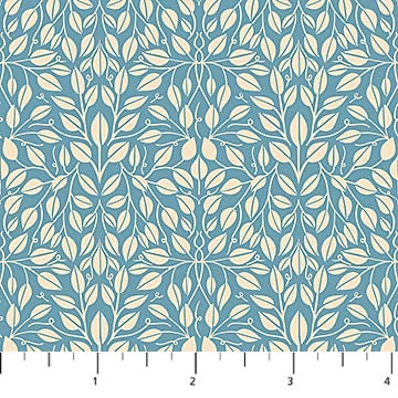 Bramble & Bloom - Leaves on Blue
