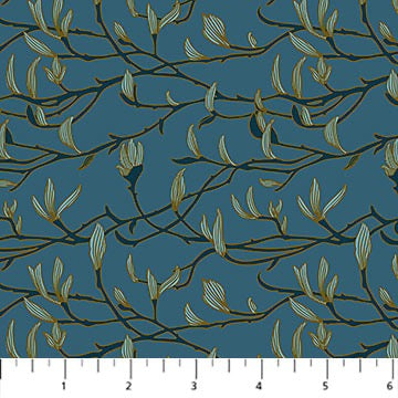 Bramble & Bloom - Branches on Blue