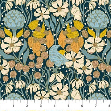 Bramble & Bloom - Bramble Bush on Navy