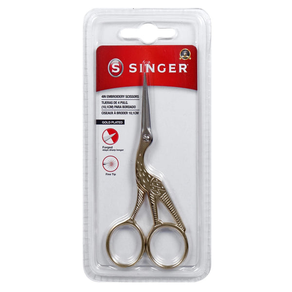 Gold Stork embroidery scissors