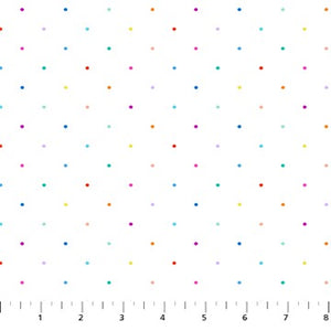 Dovetail by FIGO - ditsy dots on white