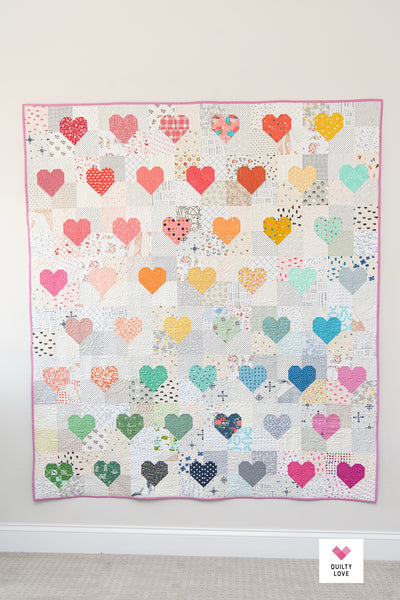 Patchwork Hearts quilt pattern