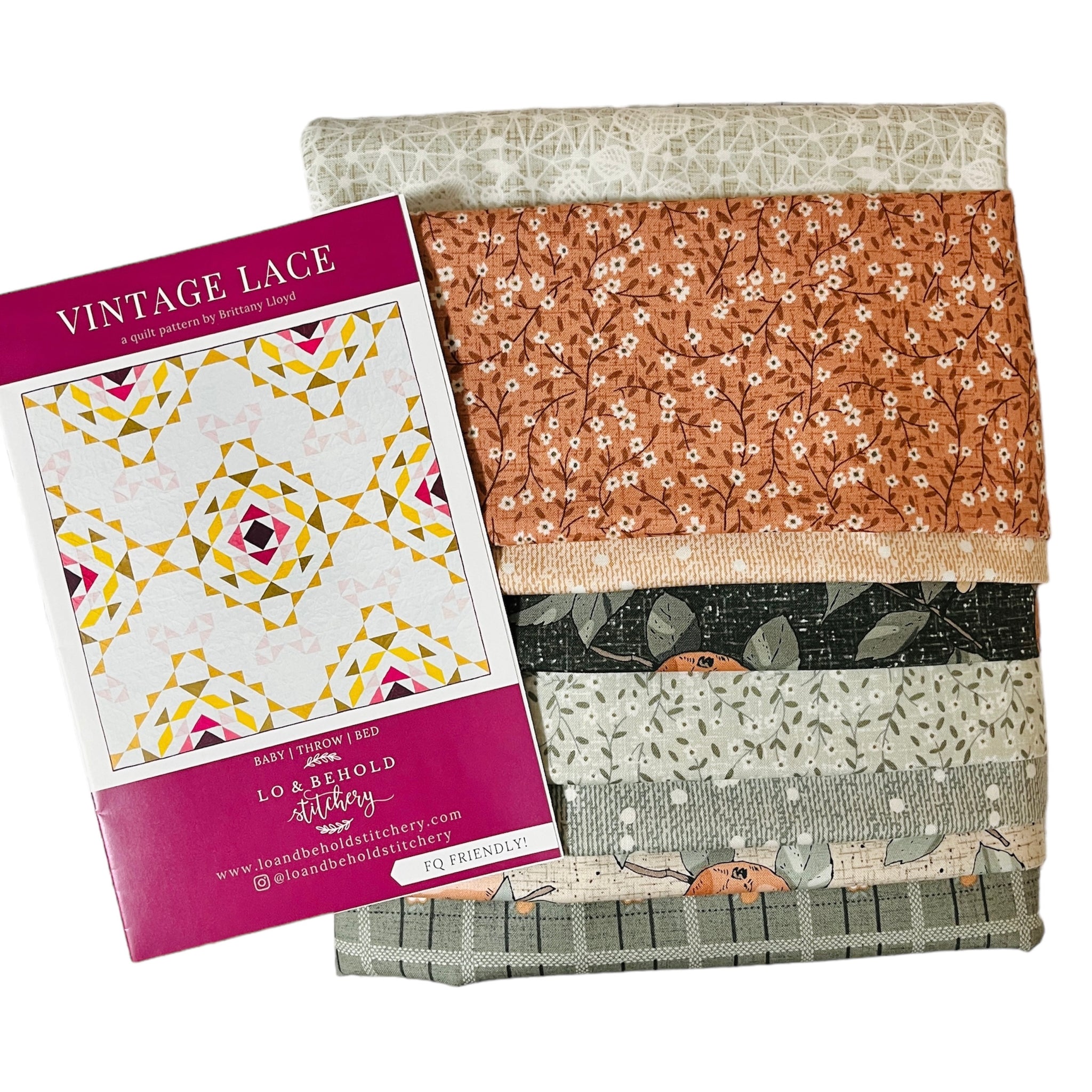 Vintage Lace quilt kit - Klara