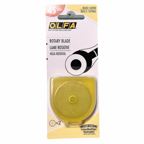 Olfa 45mm rotary blade replacement - 2 piece