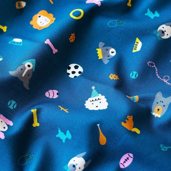 Remnant - .65m (25") Best Friend - Scattered toys on blue