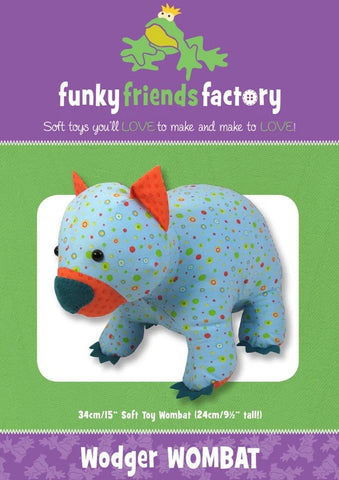Wodger Wombat soft toy pattern