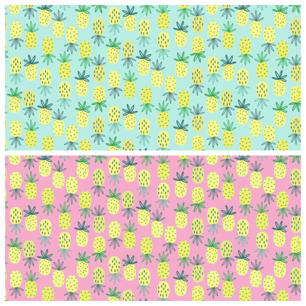 Pineapples in Fandango pink by Dear Stella