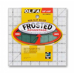 6.5" frosted non-slip ruler - OLFA