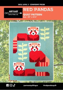 Red Pandas quilt pattern