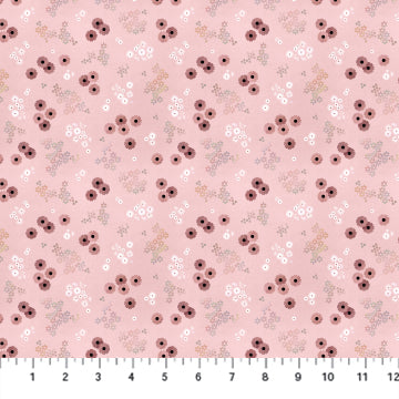 Honey Bloom - ditsy floral on pink