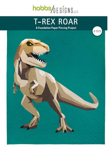T-Rex Roar quilt pattern