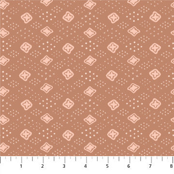 Remnant - .85m (33") - Martha - medallion in pink