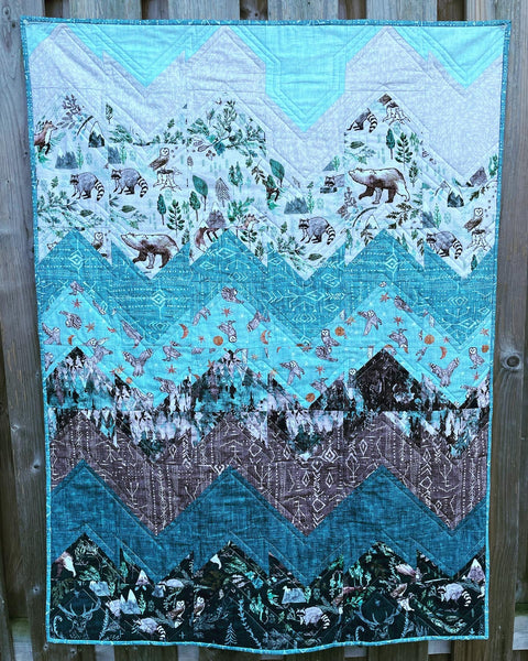 Peaks & Valleys quilt - 36 x 48”