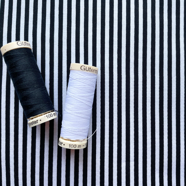 Stripes in black and white by Riley Blake Designs
